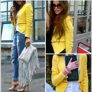 Zara yellow blazer